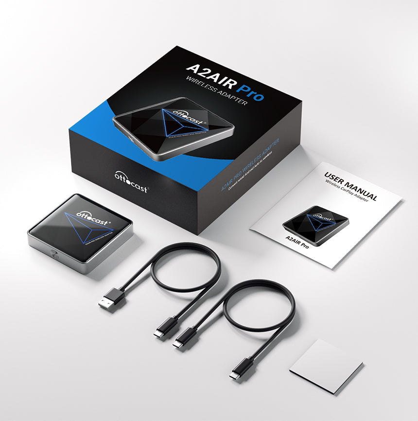 오토캐스트 A2 Air Pro 무선 안드로이드 오토 어댑터 스마트 드라이빙