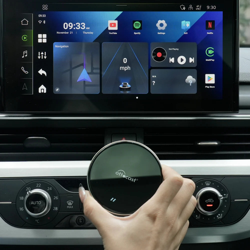 오토캐스트 P3 Lite AI 박스 무선 안드로이드 오토 올인원 차량용 스틱 PC