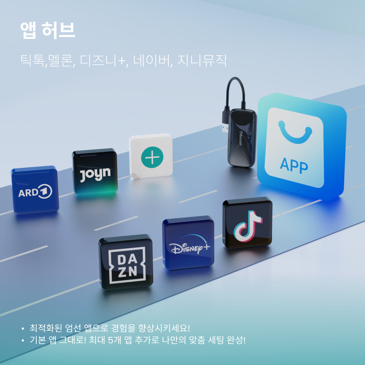 오토캐스트 Play2 Video Ultra 무선 카플레이/안드로이드 오토 올인원 어댑터