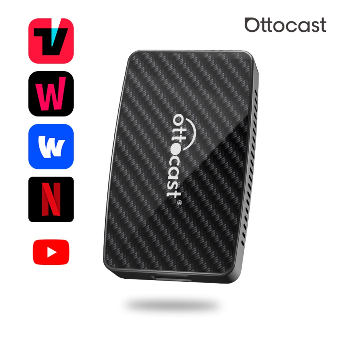 오토캐스트 Play2 Video Pro 무선 카플레이/안드로이드 오토/ 유튜브/넷플릭스/티빙/왓챠/웨이브 올인원 어댑터