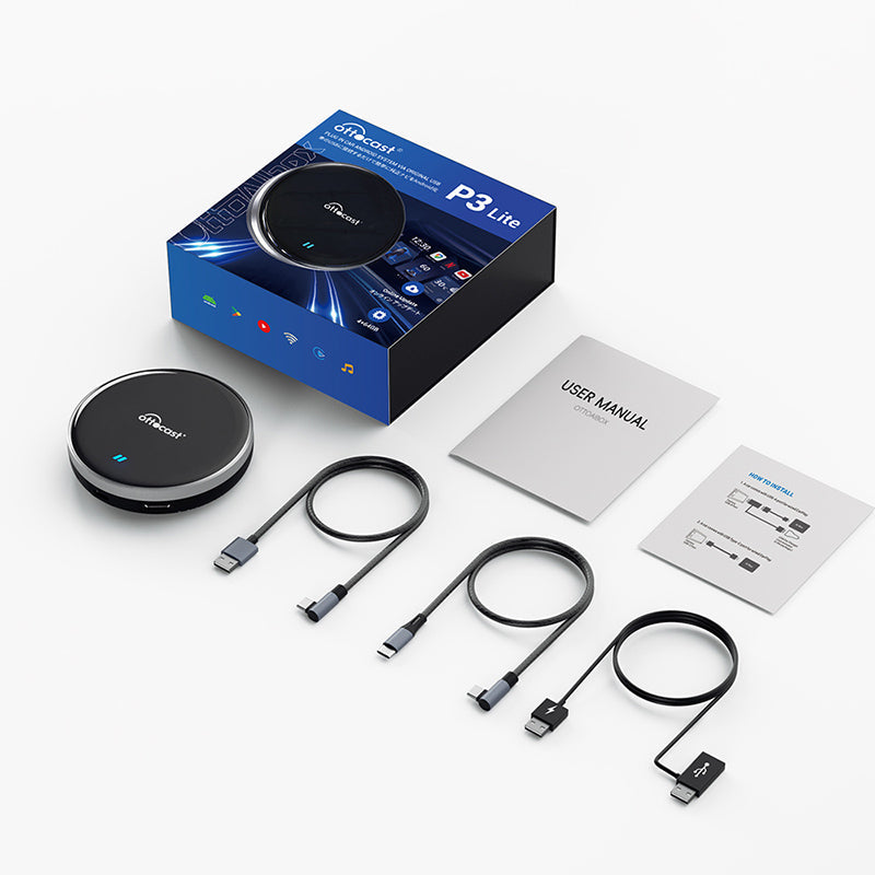 P3 LITE 안드로이드 13 무선 애플 카플레이 AI 박스