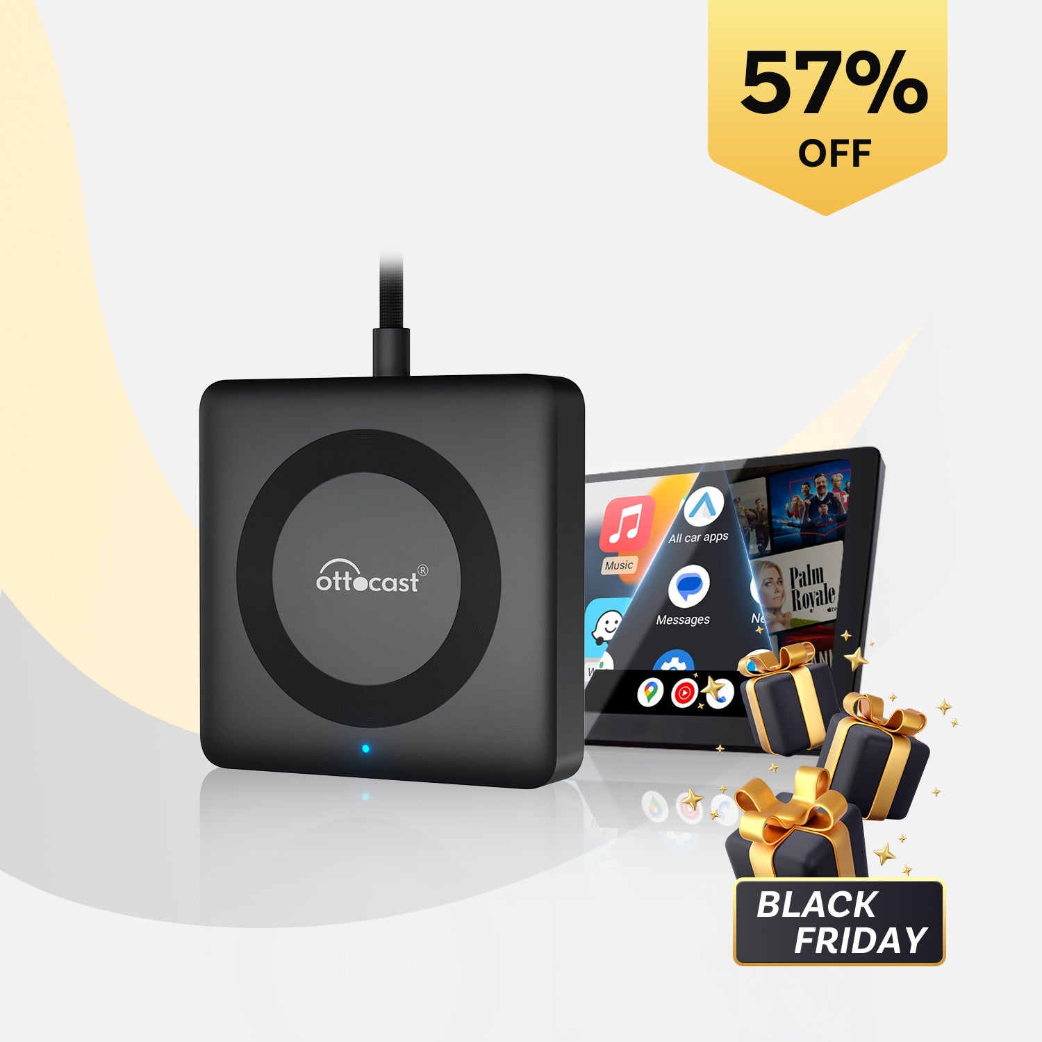 오토캐스트 CAR TV MATE MAX 무선 미러링 카플레이 앤 안드로이드 오토 TV스틱 HDMI 전용 어댑터