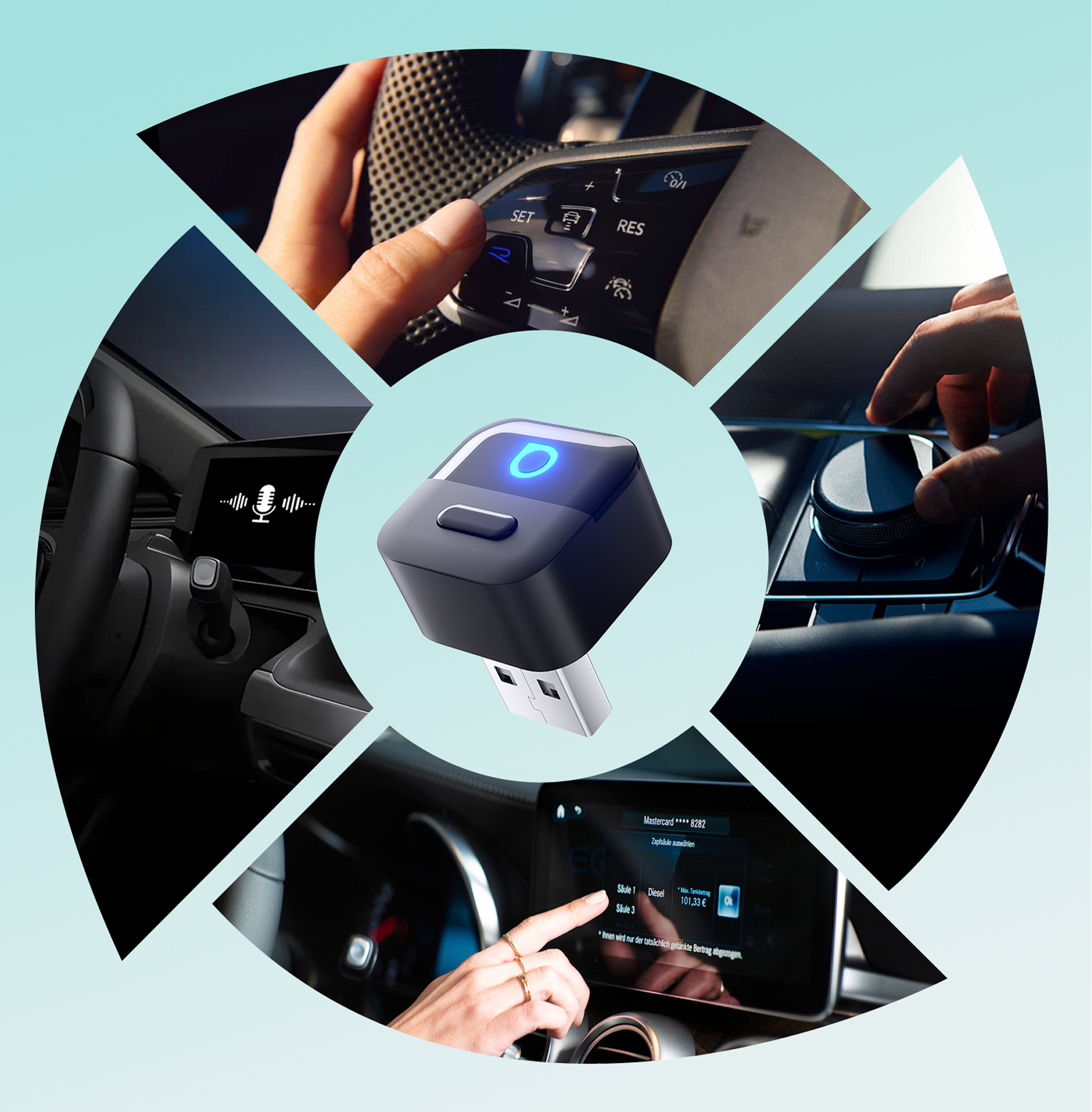 오토캐스트 미니 피코 무선 카플레이/안드로이드 오토 어댑터