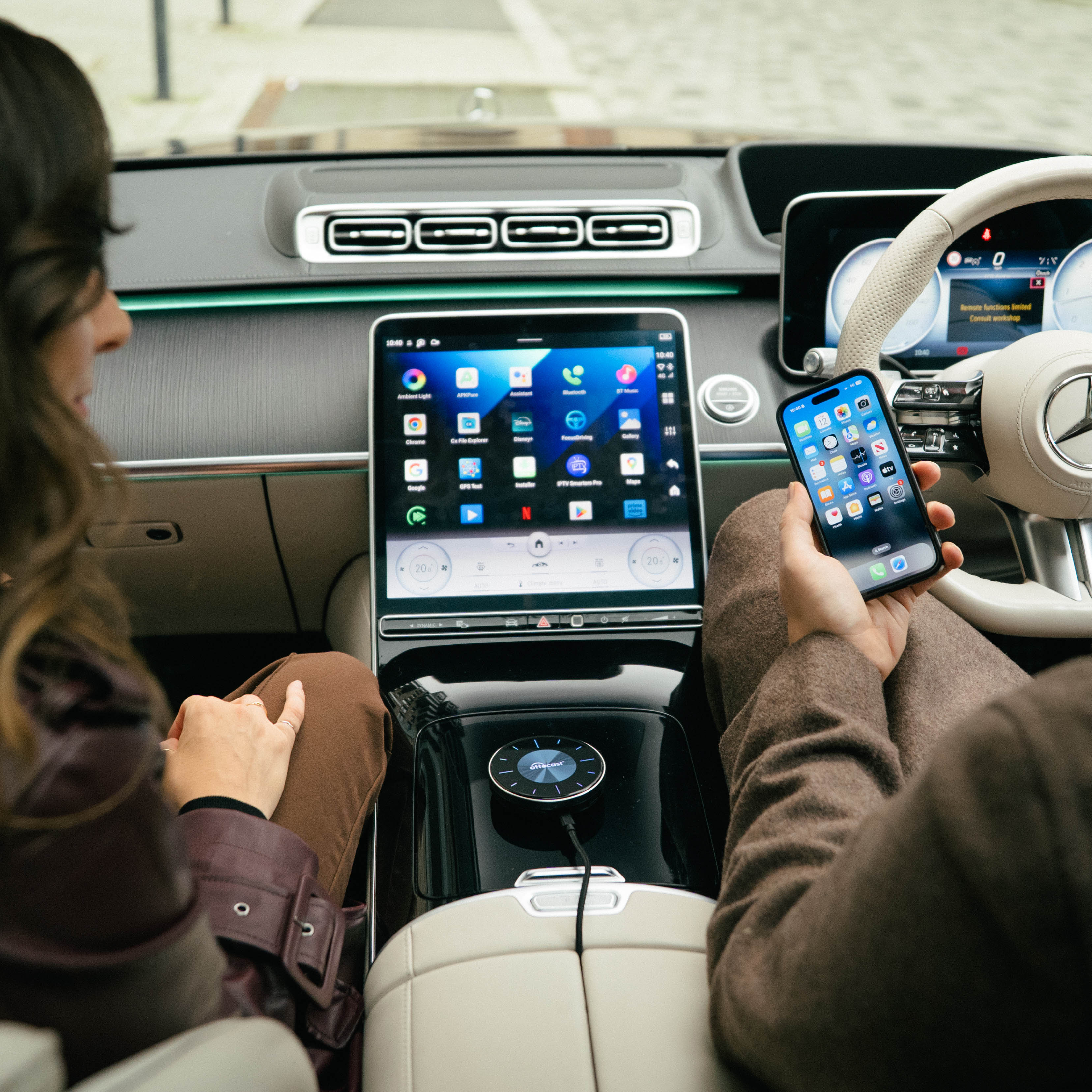 오토캐스트 P3 안드로이드 12 무선 애플 카플레이 무선 안드로이드 오토