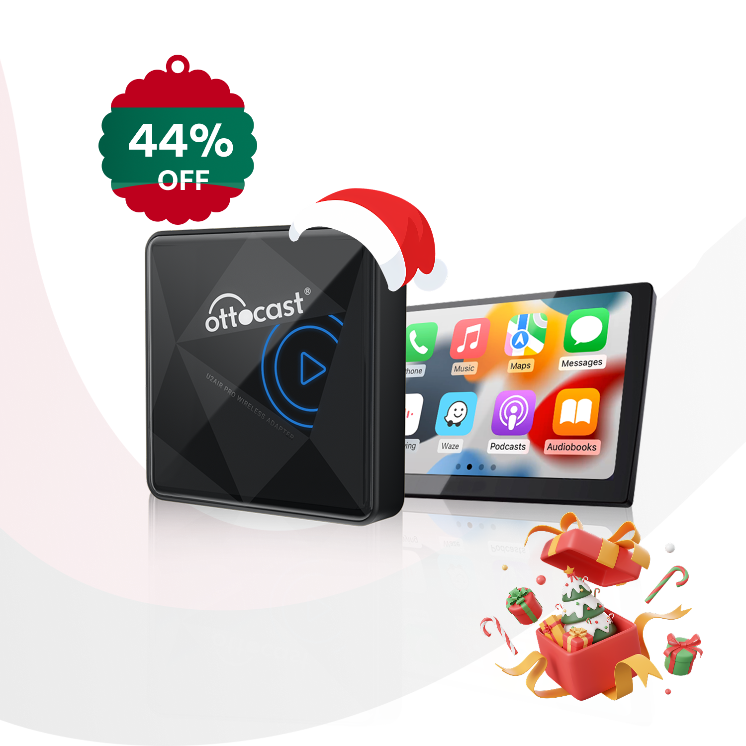 오토캐스트 U2 Air Pro 무선 카플레이 아이폰 전용 어댑터 동글