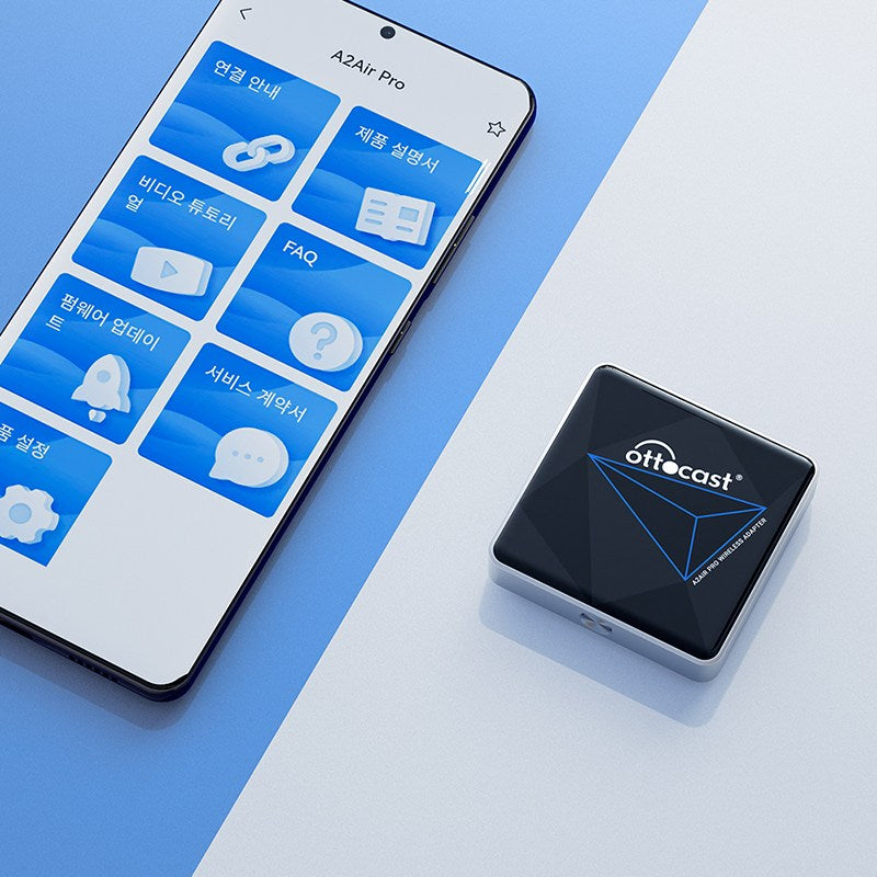 오토캐스트 A2 Air Pro 무선 안드로이드 오토 어댑터 스마트 드라이빙