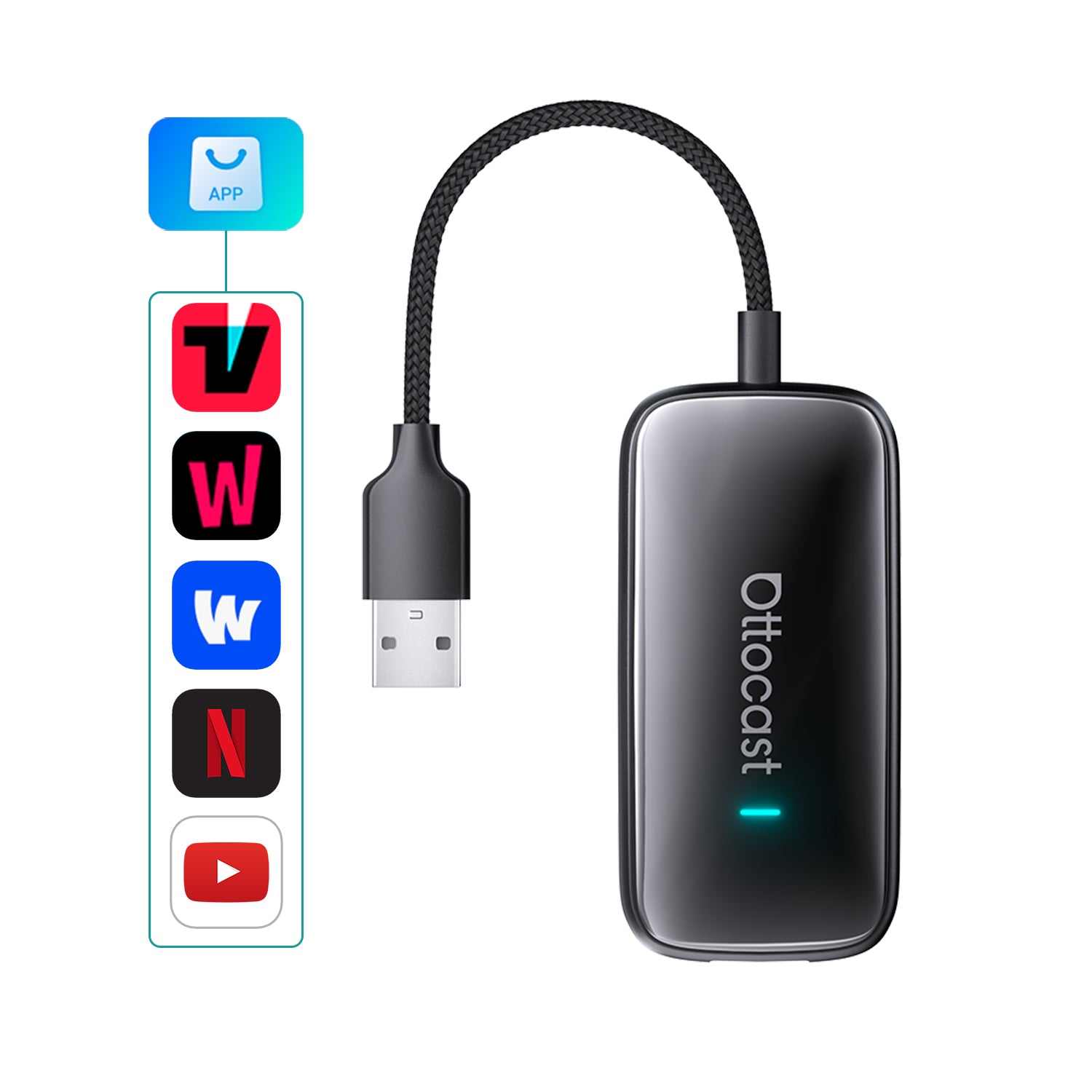 오토캐스트 Play2 Video Ultra 무선 카플레이/안드로이드 오토 올인원 어댑터