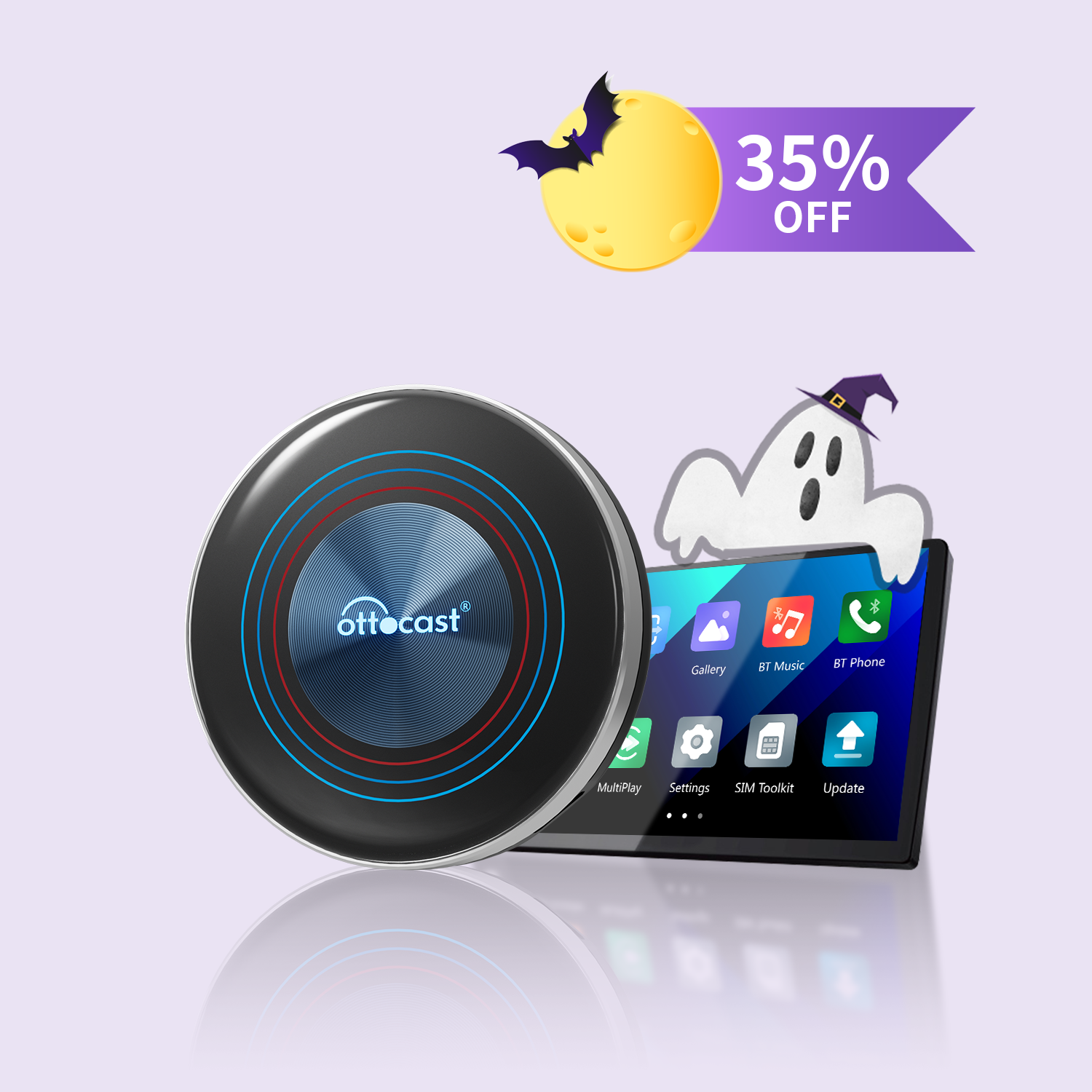 오토캐스트 무선 안드로이드 오토 올인원 BMW 지원 차량용 스틱 PC (무선 카플레이를 갖춘 모든 차량에 적용)