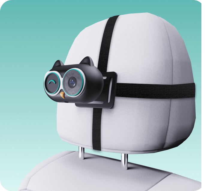 <h4>헤드레스트에 스트랩으로 </h4><h4>간편 장착 </h4>