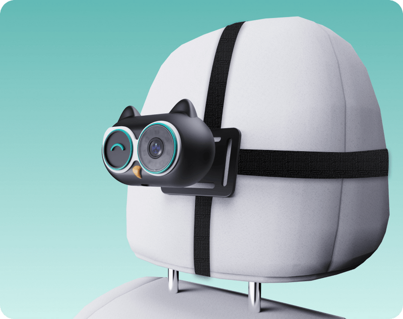 <h4>헤드레스트에 스트랩으로 </h4><h4>간편 장착 </h4>