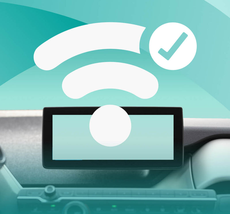 <h4>2. 차량 스크린에서 Wireless </h4><h4>연결 확인</h4>