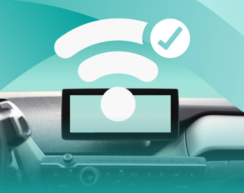 <h4>2. 차량 스크린에서 Wireless </h4><h4>연결 확인</h4>