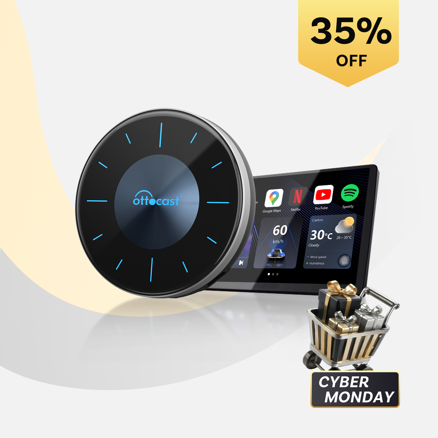 오토캐스트 P3 안드로이드 12 무선 애플 카플레이 무선 안드로이드 오토